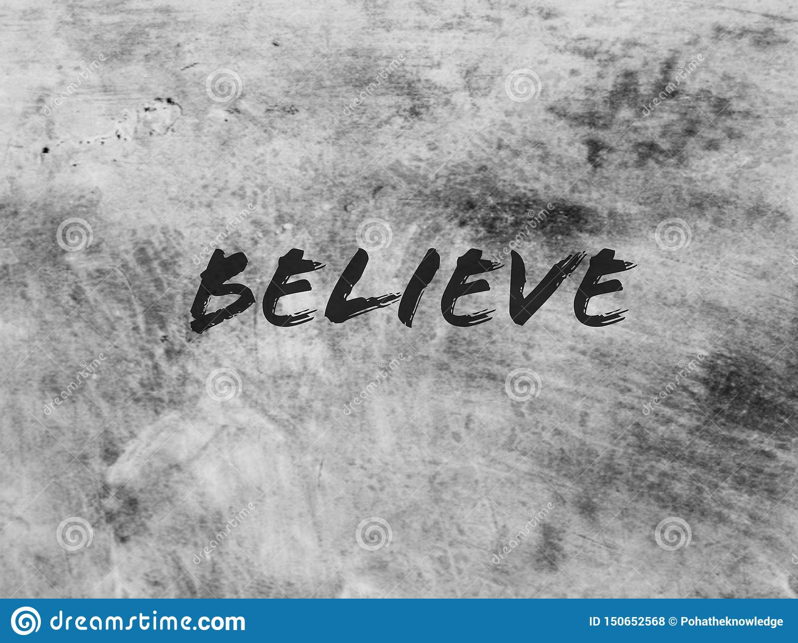 The Word Believe On The Dark Grey Background - Word Bad - HD Wallpaper 