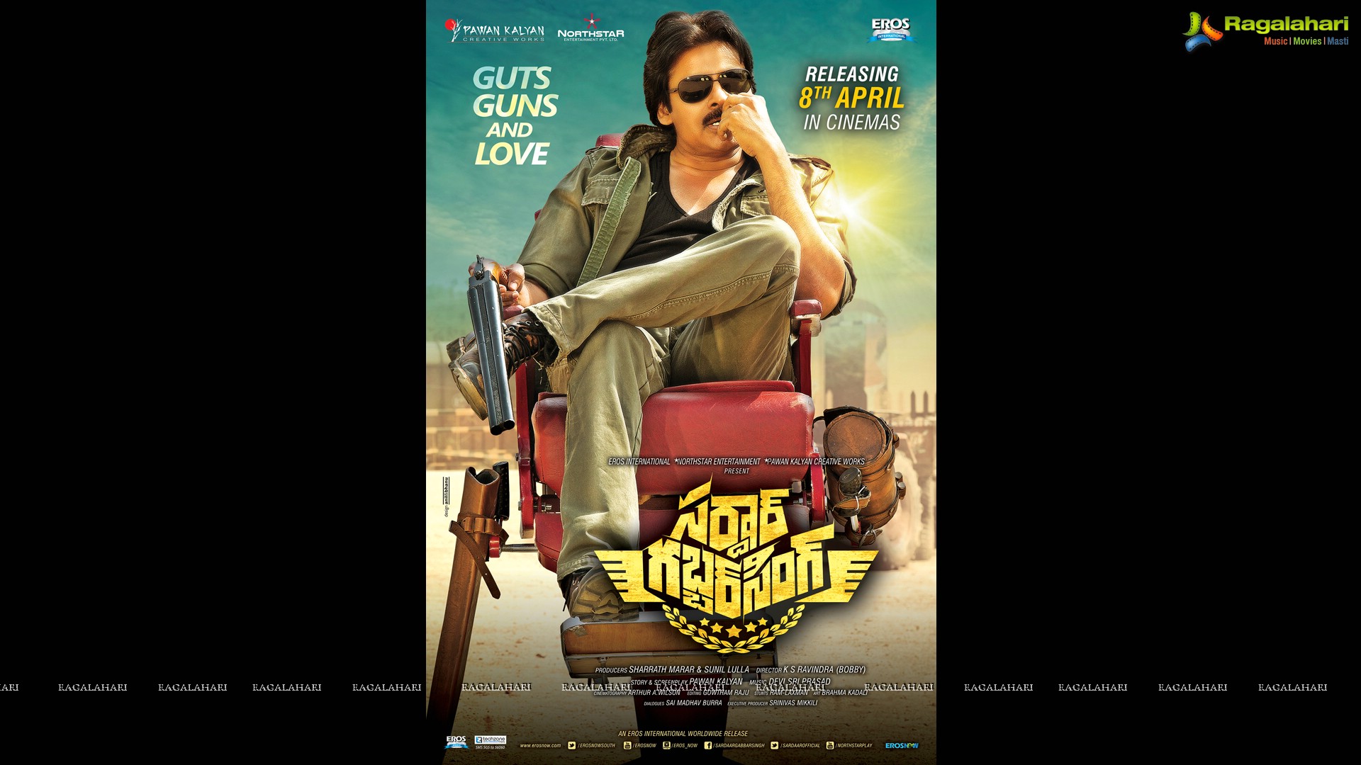 Sardaar Gabbar Singh Telugu Movie - HD Wallpaper 