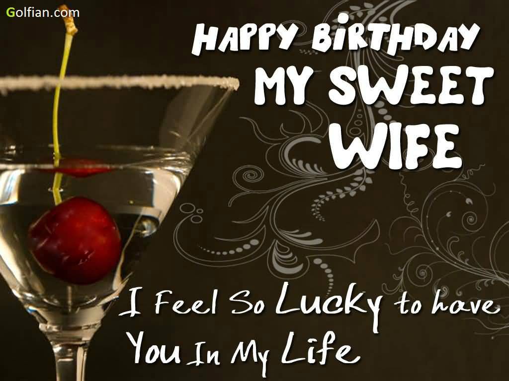 Happy Birthday Wife Wallpaper - My Sweet Wife Birthday Wishes - HD Wallpaper 