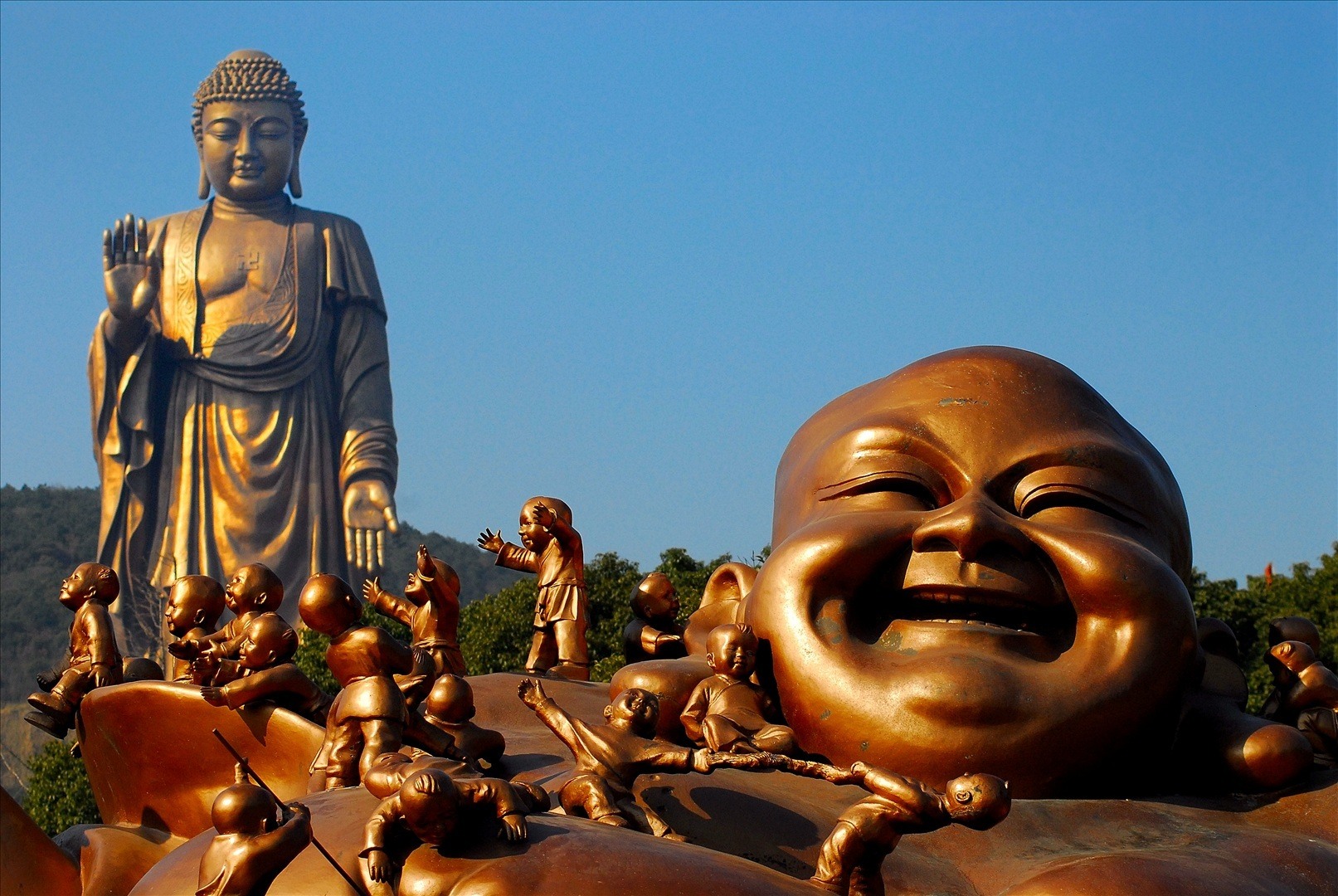 Buda Wallpaper Hd - Grand Buddha At Ling Shan - HD Wallpaper 