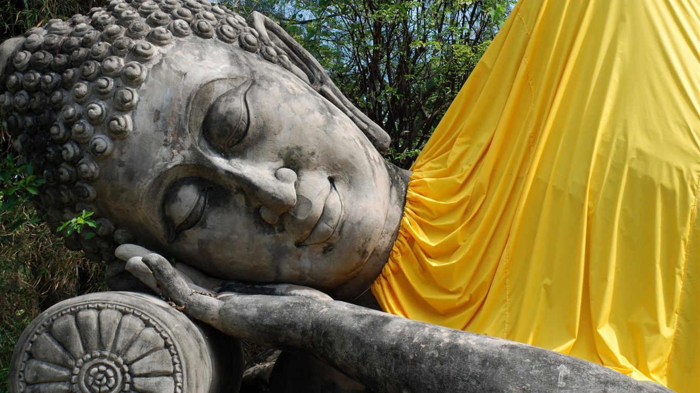 The Reclining Buddha Ancient City Bangkok-architectural - Ancient City Bangkok - HD Wallpaper 