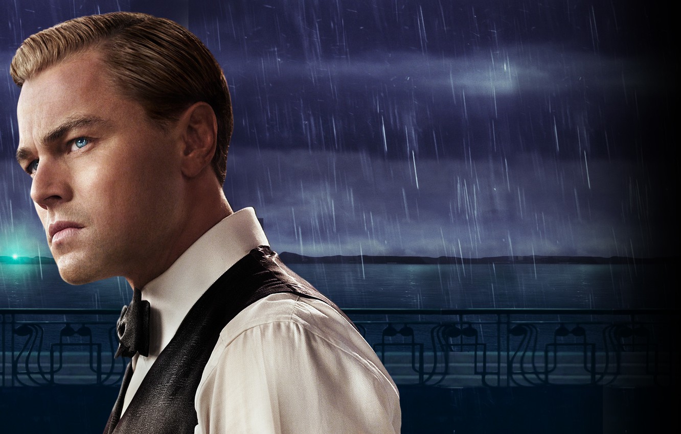 Photo Wallpaper Drops, Night, Rain, New York, Rain, - Great Gatsby Leonardo Dicaprio Rain - HD Wallpaper 