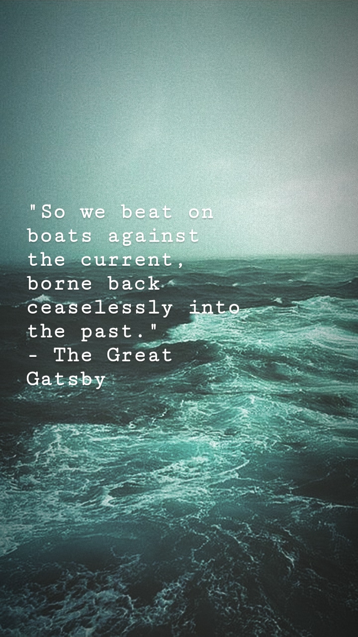 Quotes, Book, And The Great Gatsby Image - Aesthetic Storm At Sea - HD Wallpaper 