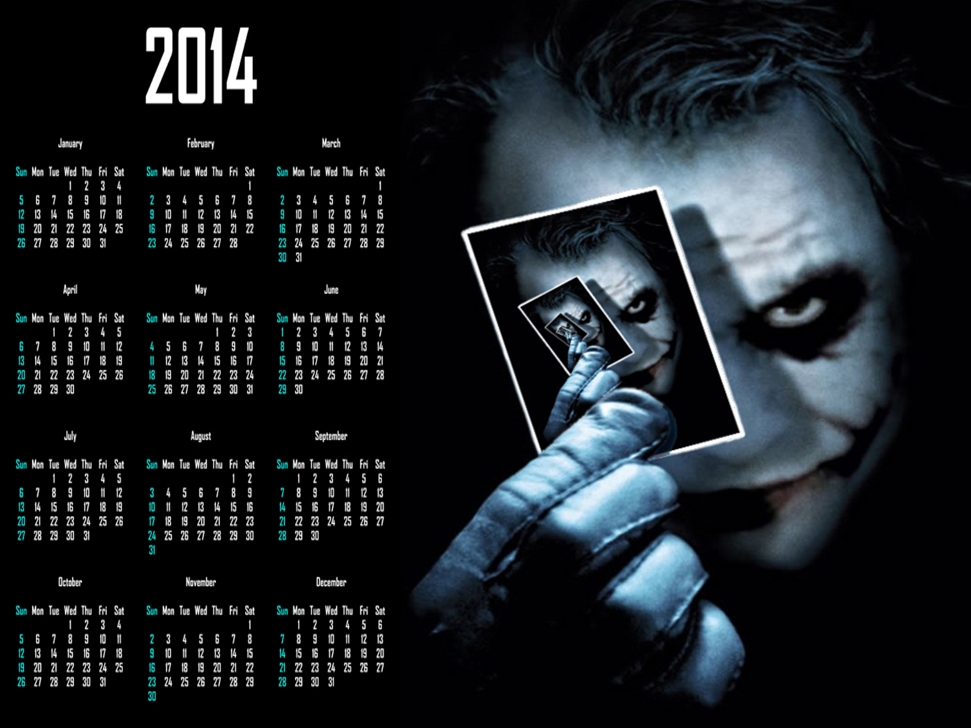 Batman Dark Knight Joker Calendar - Joker Quotes Dark Knight I Believe -  1920x1440 Wallpaper 
