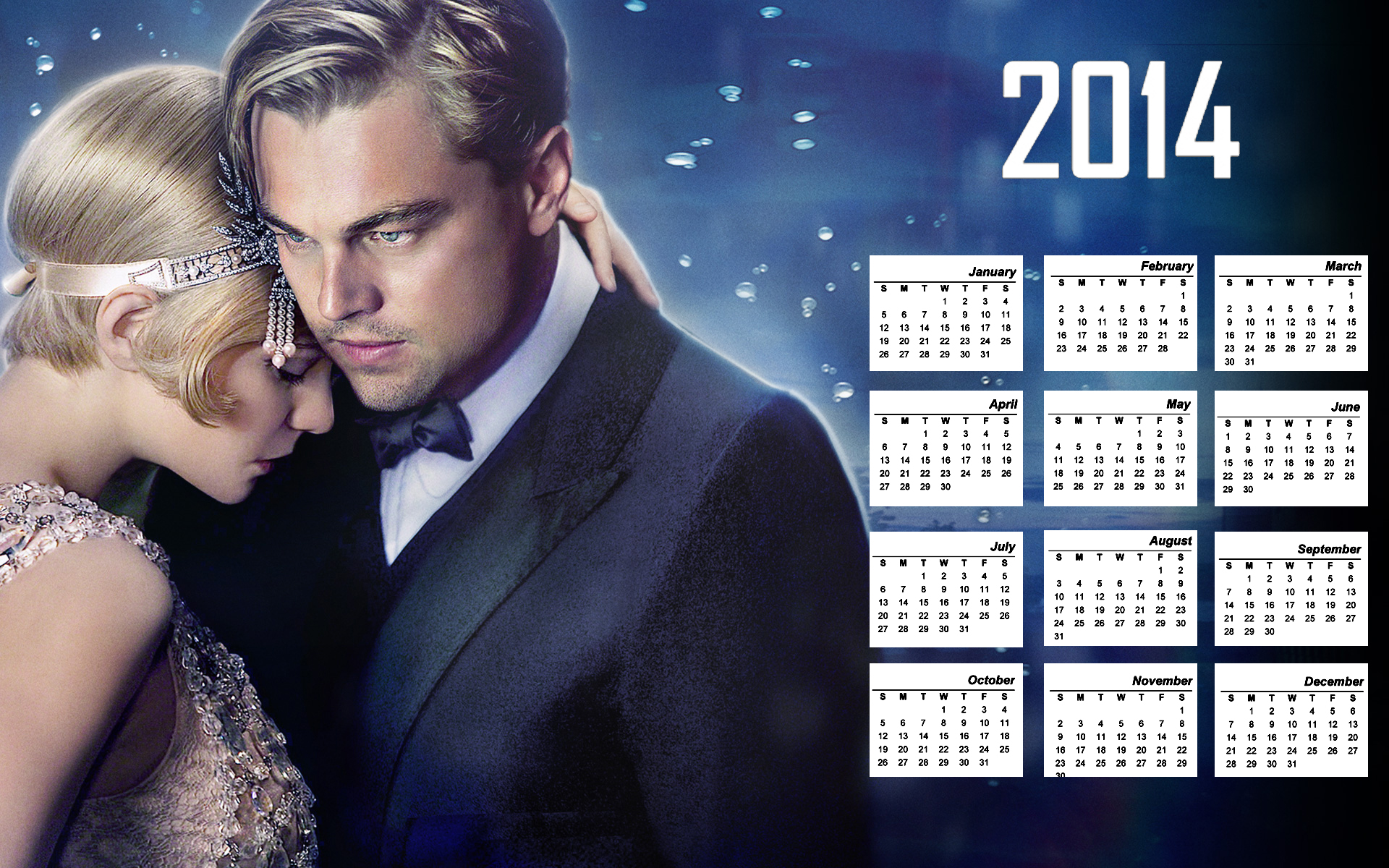 Daisy And Gatsby Black And White - HD Wallpaper 