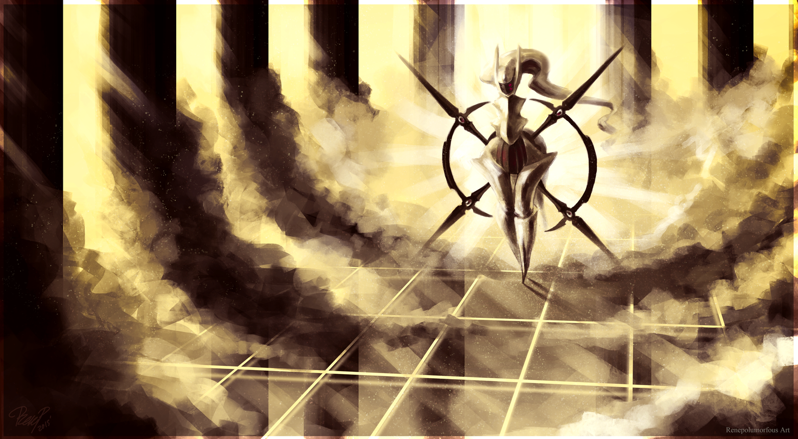 Arceus Hd Wallpapers Backgrounds - Pokemon Arceus Fan Art - HD Wallpaper 