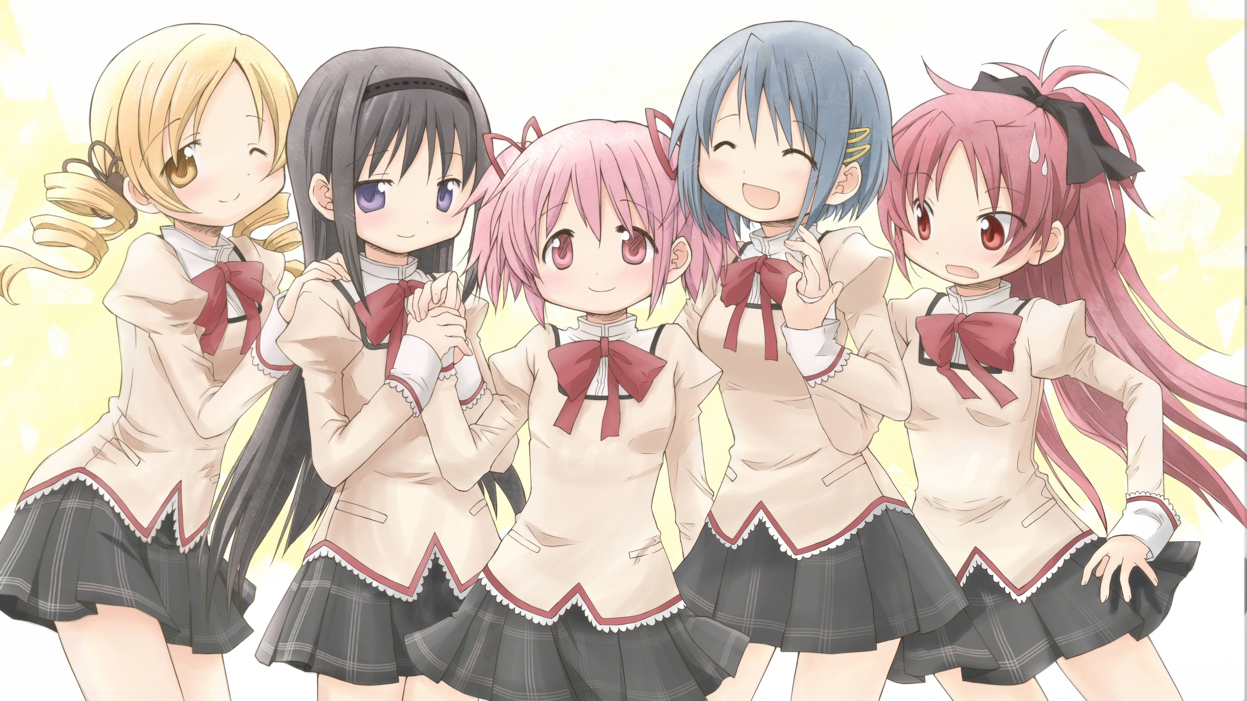 Puella Magi Madoka☆magica - Madoka Magica All Girls - HD Wallpaper 