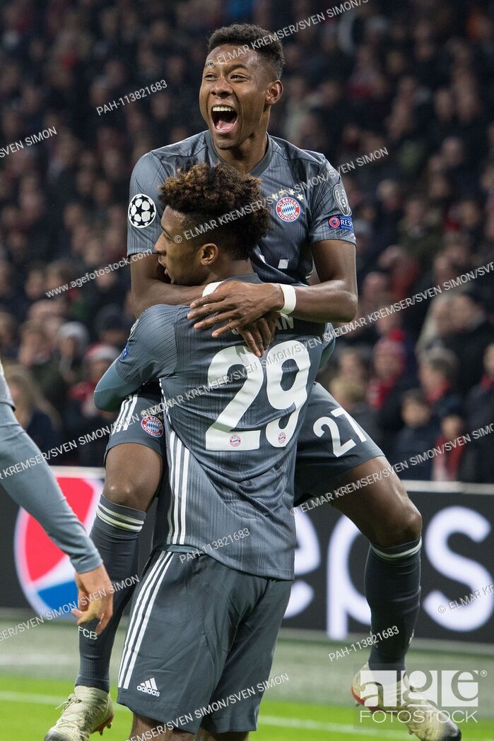 Kingsley Coman And David Alaba (m) Cheer For The Goal - Goalkeeper - HD Wallpaper 