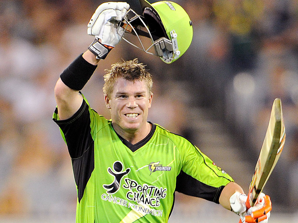 David Warner Wallpaper - David Warner Big Bash League - HD Wallpaper 