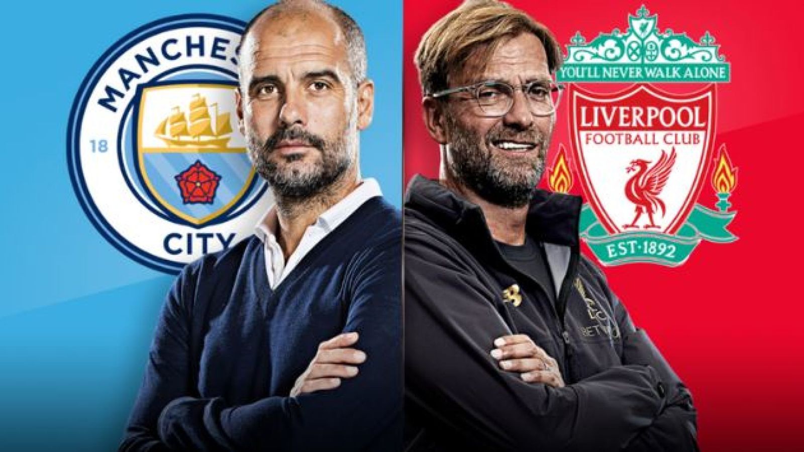 Pep Guardiola And Jurgen Klopp - Man City Vs Liverpool 2019 - HD Wallpaper 