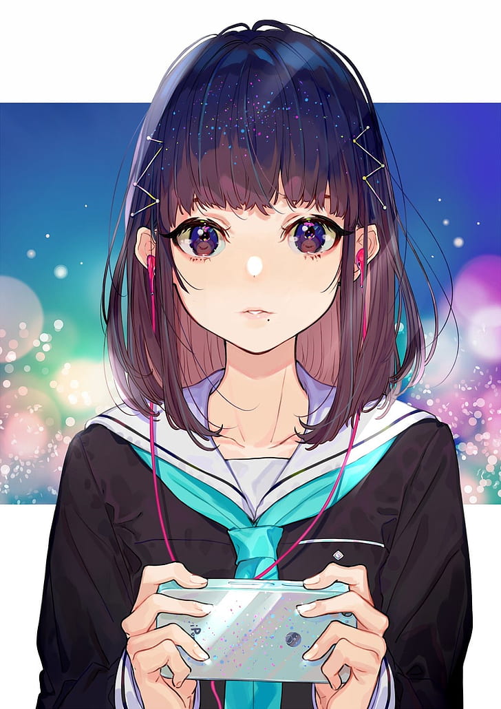 Anime, Anime Girls, Simple Background, Original Characters - 728x1030 Wallpaper Anime, Anime Girls, Simple Background, Original Characters - 728x1030 Wallpaper