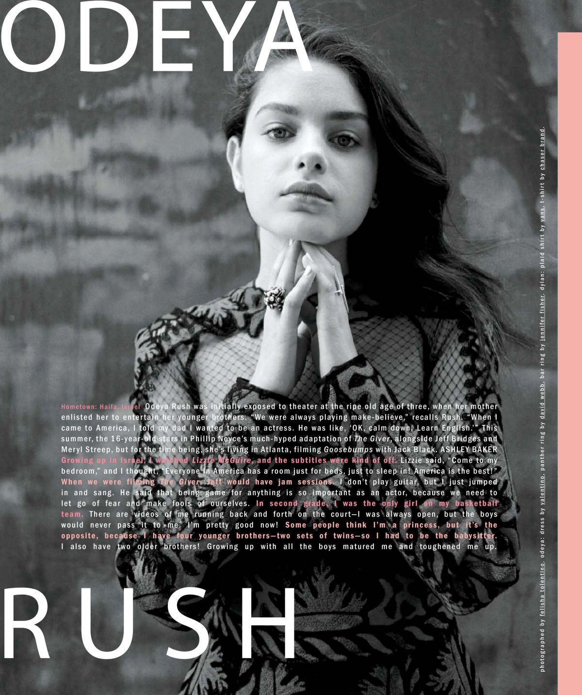 Odeya Rush In Nylon Magazine, May 2014 Issue - Odeya Rush Magazine Cover - HD Wallpaper 