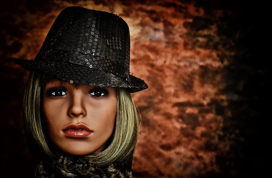 Model, Woman, Attractive, Mysterious, Blue Eye, Display - HD Wallpaper 