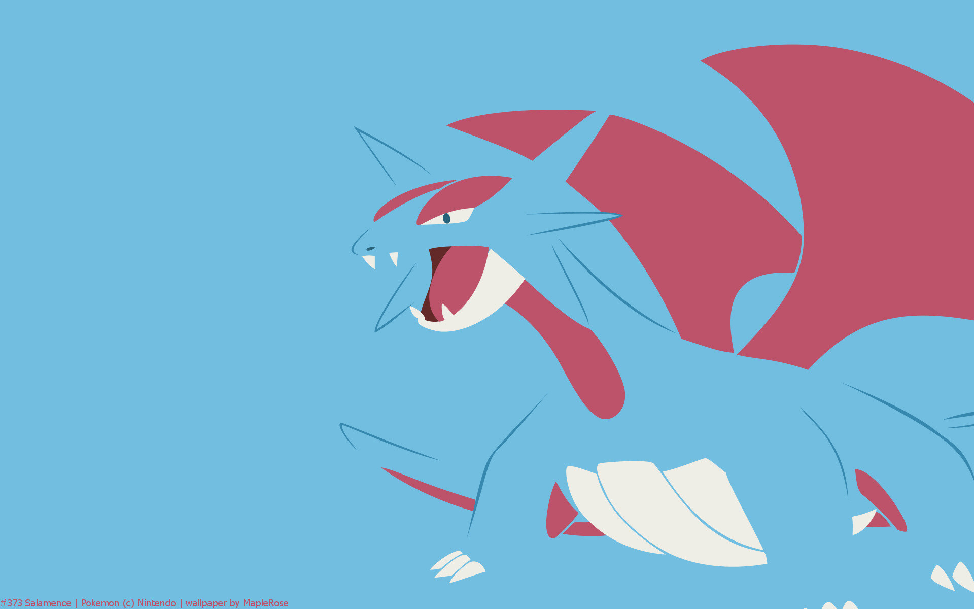 Salamence Pokemon Hd Wallpapers 
 Data-src - Pokemon Wallpaper Salamence - HD Wallpaper 