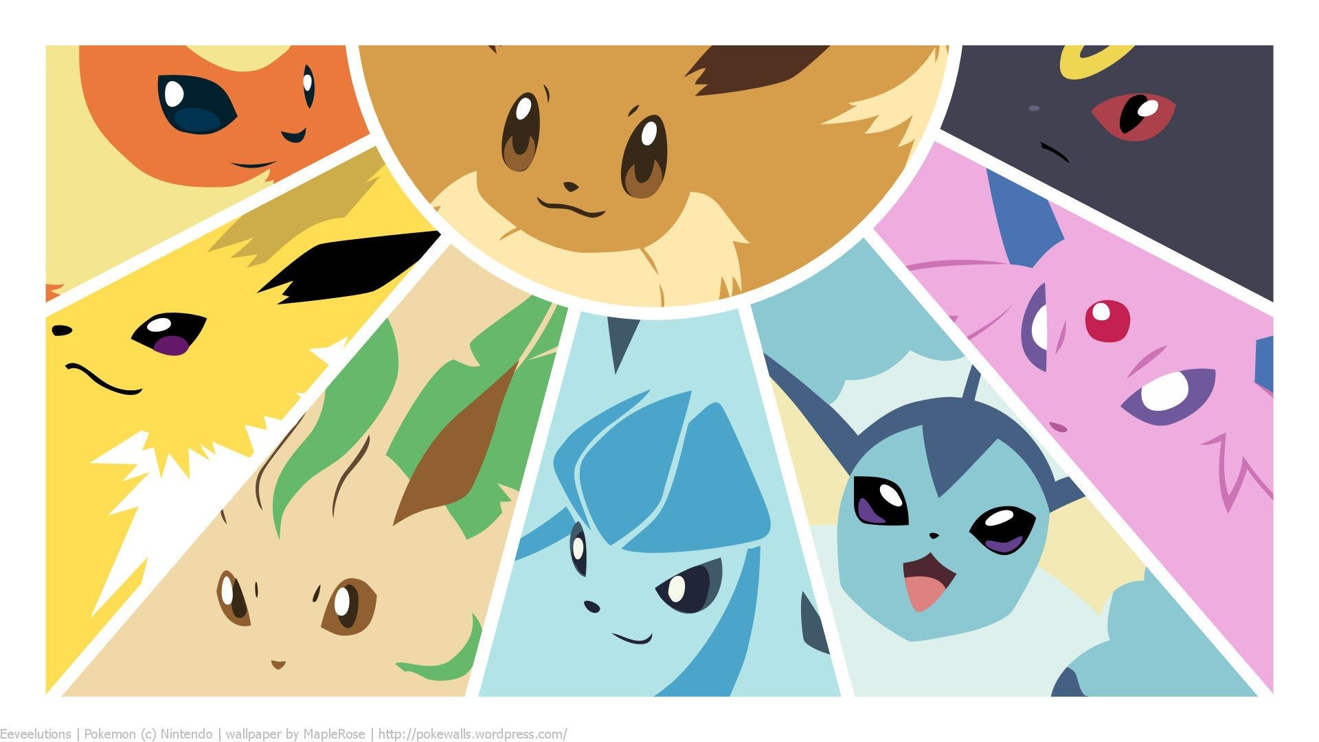 Pokemon Eevee Wallpaper - Eevee Evolution - HD Wallpaper 