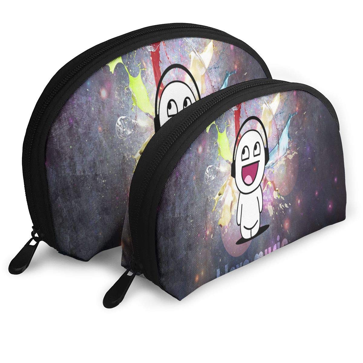 Makeup Bag Wallpaper I Love Music, It Makes Me Happy - Handbag - HD Wallpaper 