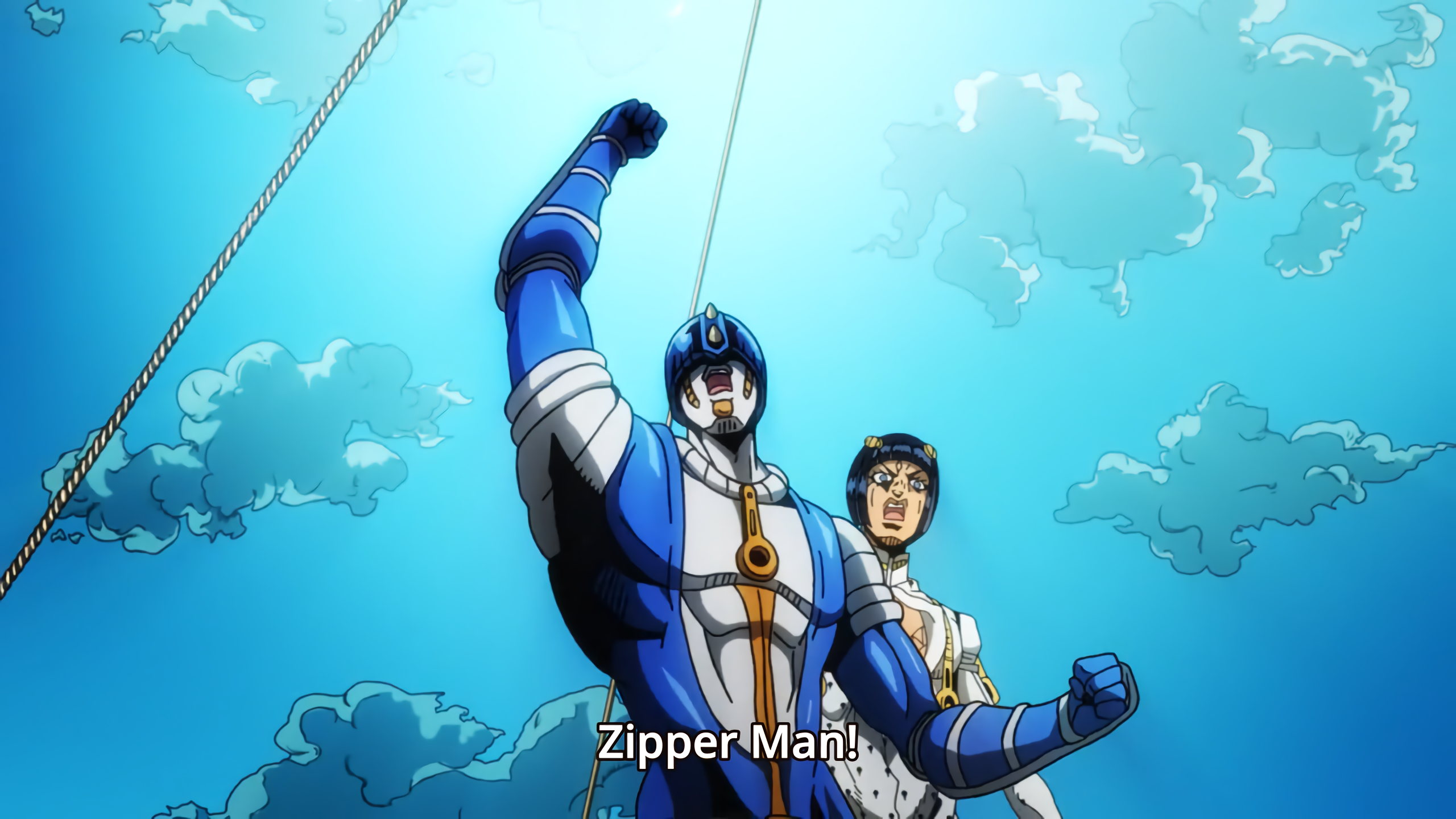 Ipper Man Blue Underwater Diving Scuba Diving Parachuting - Bruno Bucciarati Gif - HD Wallpaper 