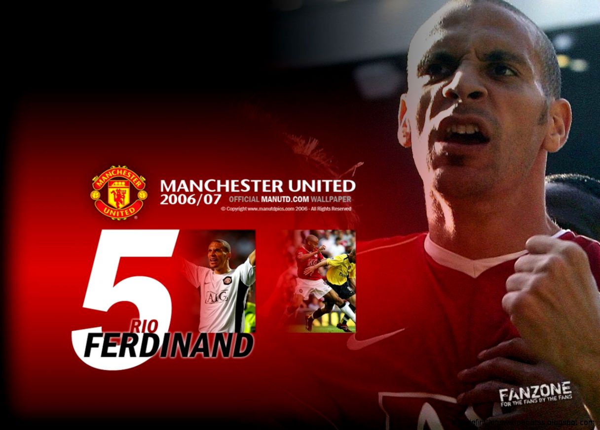 Rio Ferdinand Wallpapers Manchester United Wallpapers - Rio Ferdinand 2006 07 - HD Wallpaper 