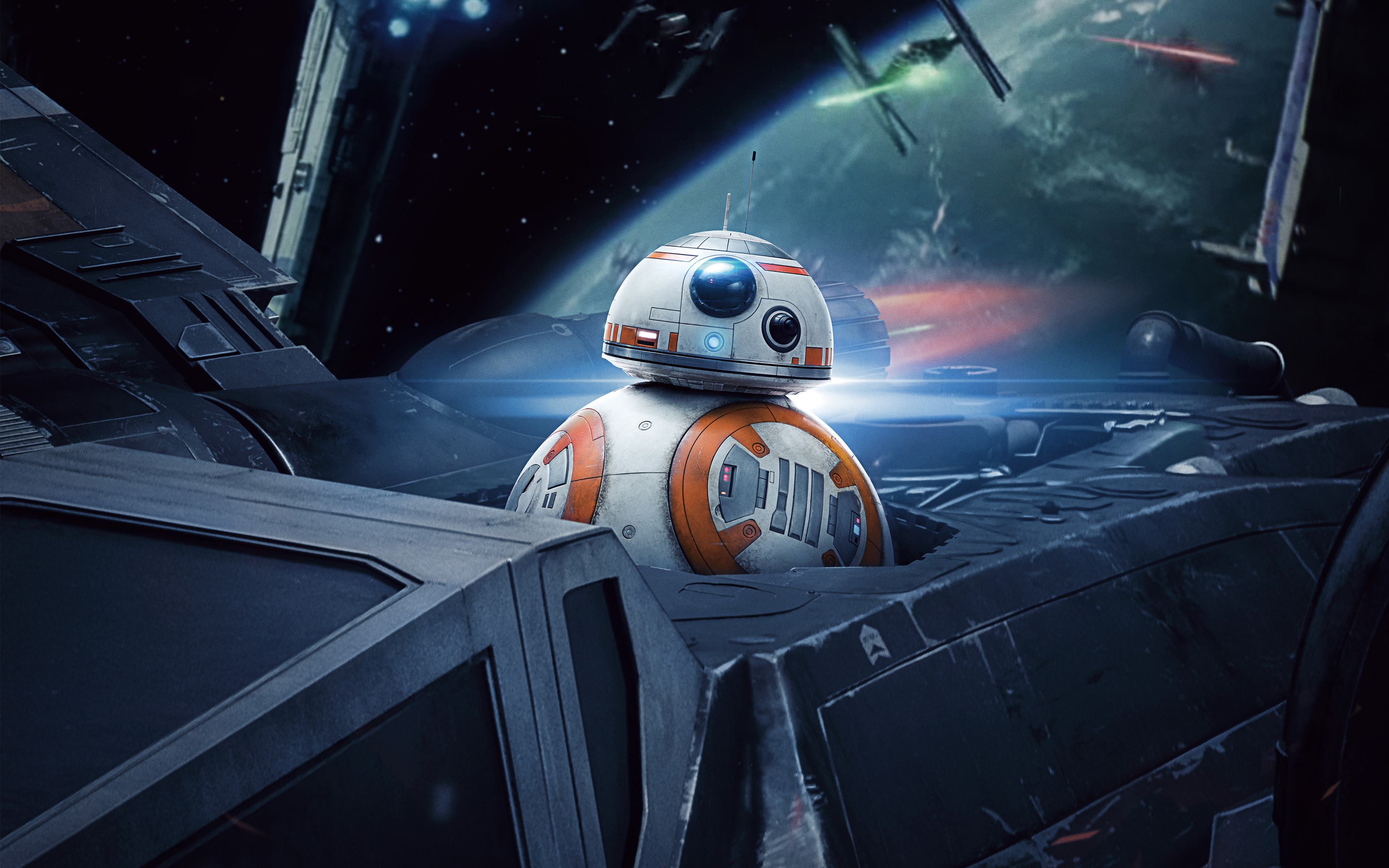 Bb 8 In Star Wars The Last Jedi 4k9949316012 - Star Wars 4k Hd - HD Wallpaper 