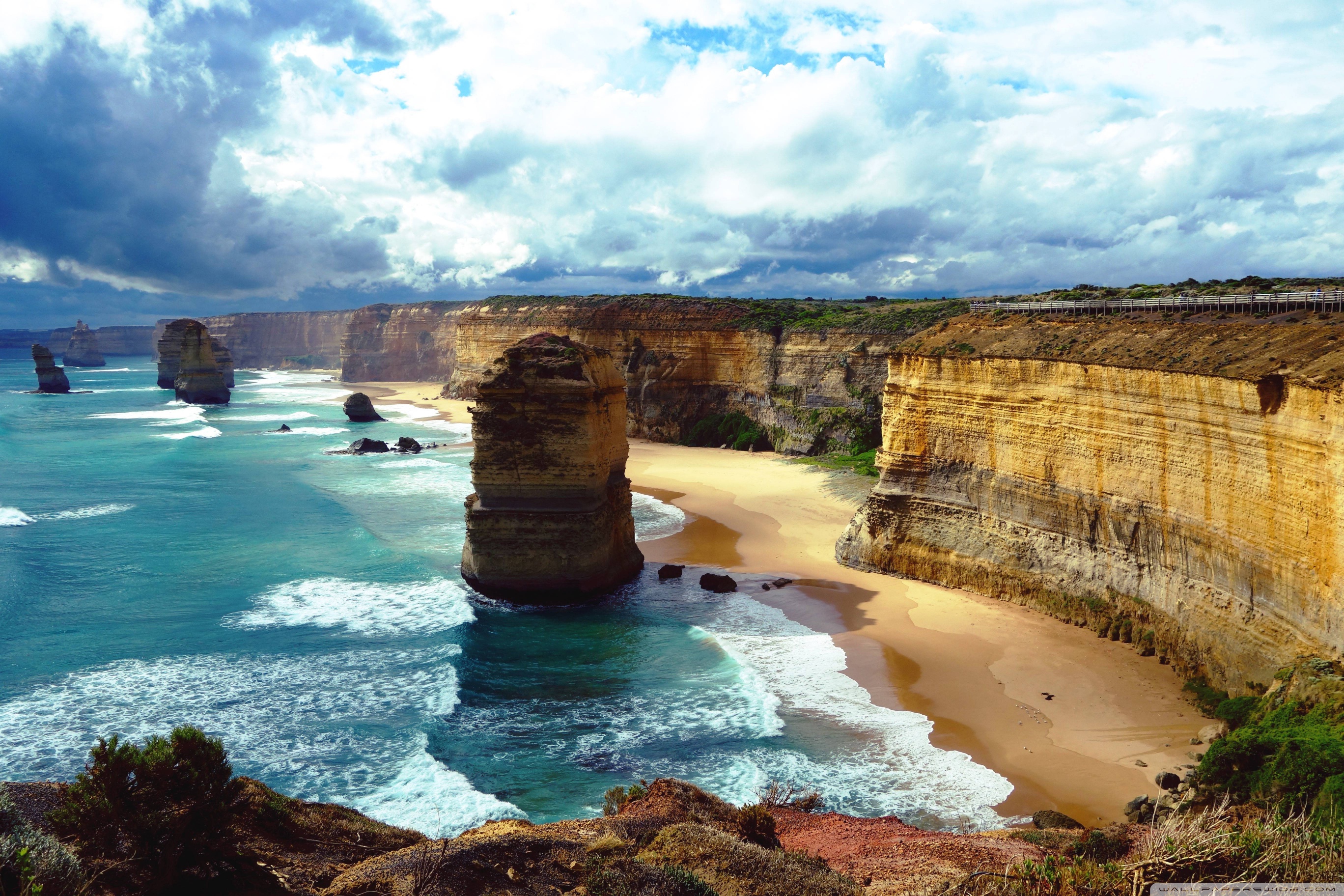 Surface Wallpaper Picserio - Canyon Twelve Apostles Australia - HD Wallpaper 