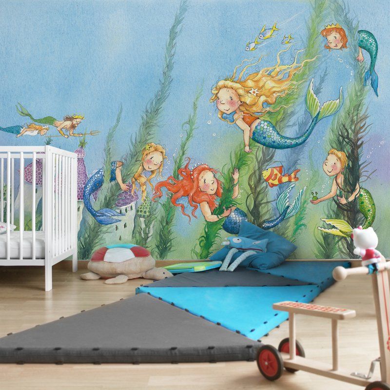 Tapete Unterwasserwelt Kinderzimmer - HD Wallpaper 