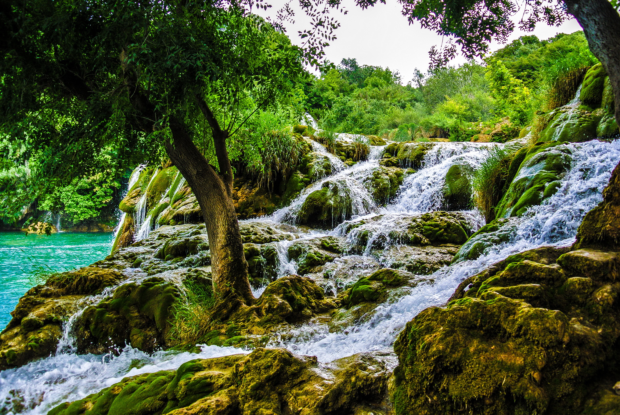 Wasserfall Krka - HD Wallpaper 