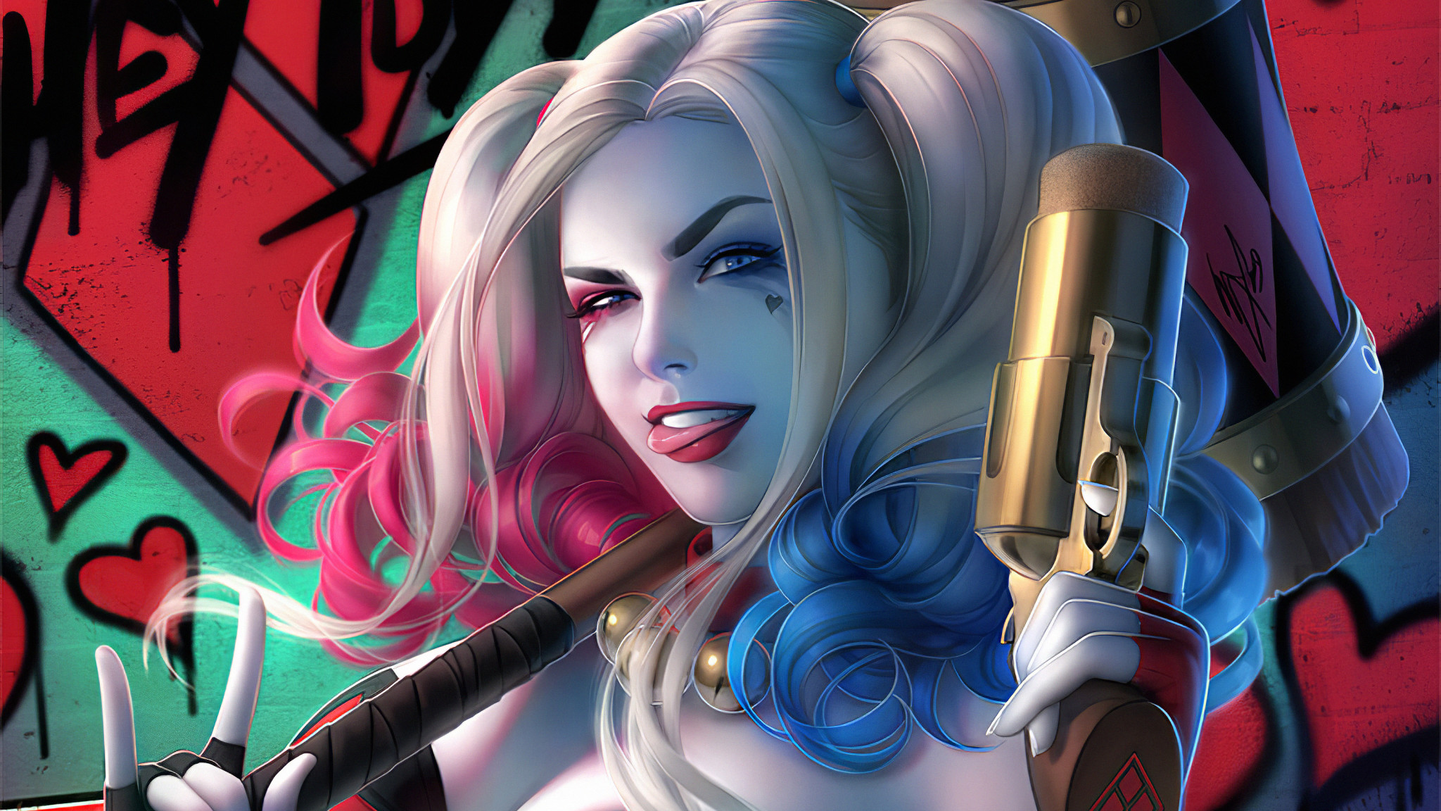 Warren Louw Harley Quinn - HD Wallpaper 