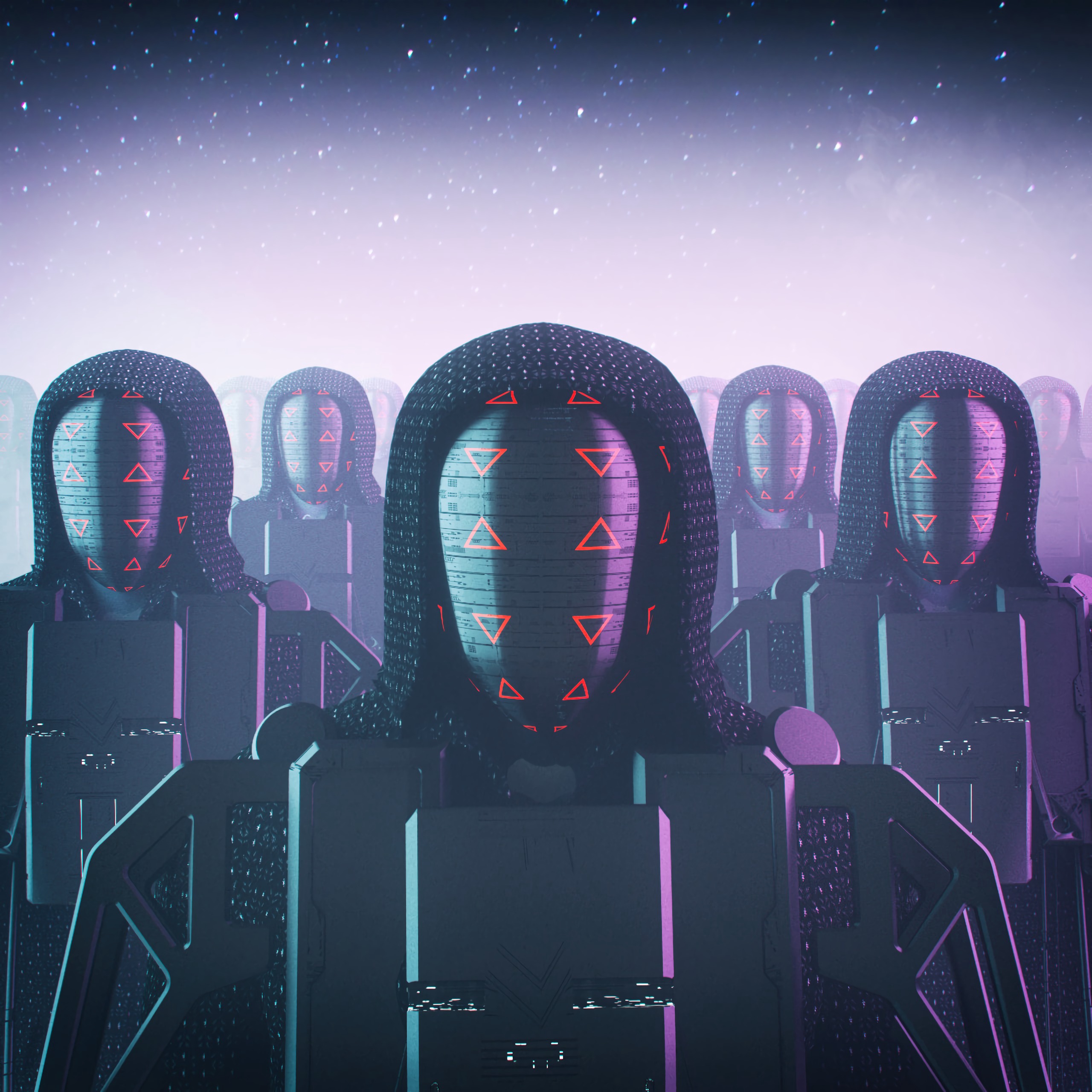 Wallpaper Robots, Cyborg, Cyberpunk, Sci-fi, Art - Cyberpunk - HD Wallpaper 