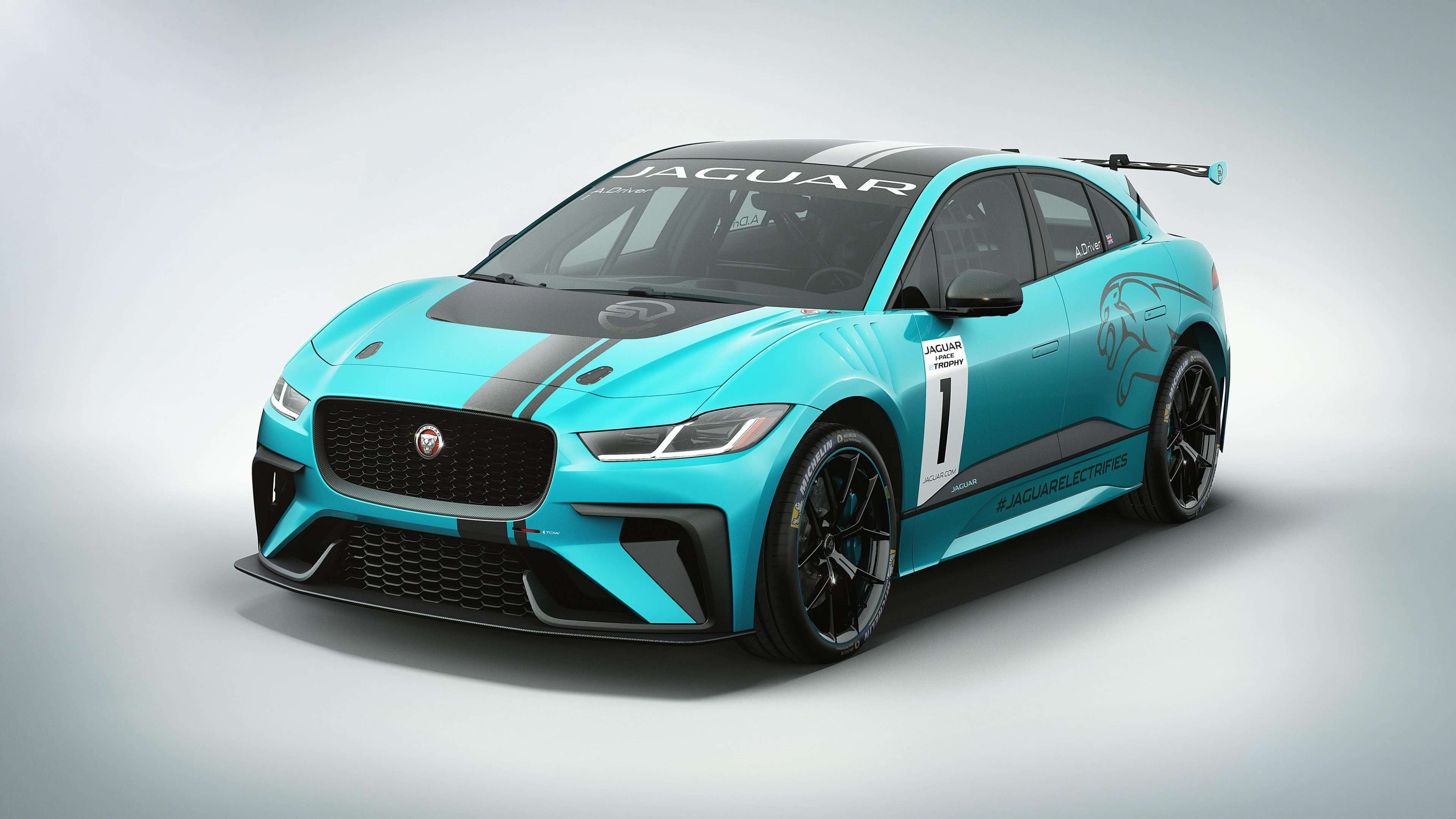 Jaguar I Pace Svr Uhd 4k Wallpaper - Jaguar I Pace Etrophy - HD Wallpaper 