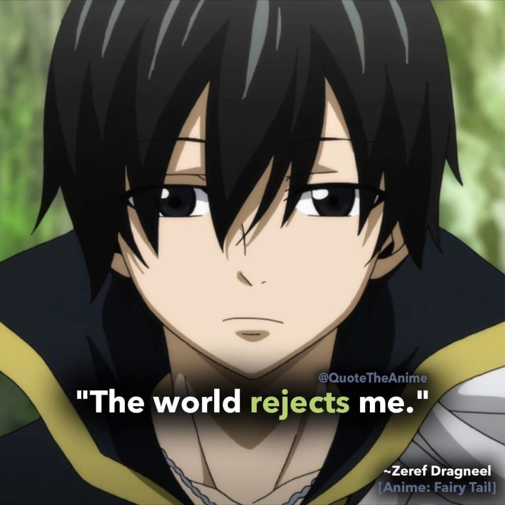 Zeref Quotes Fairy Tail Quotes The World Rejects Me - Fairy Tail Episode 08 - HD Wallpaper 