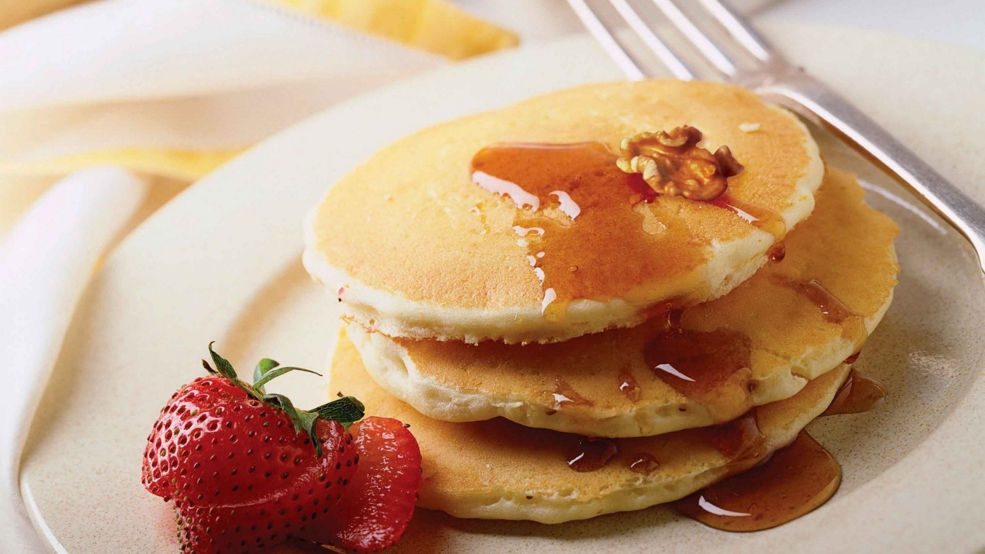 Strawberry Pancakes Wallpaper - Pancake Png - HD Wallpaper 
