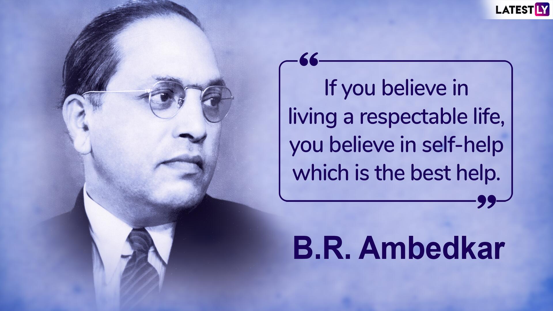 Dr Br Ambedkar Jayanti Quotes - HD Wallpaper 