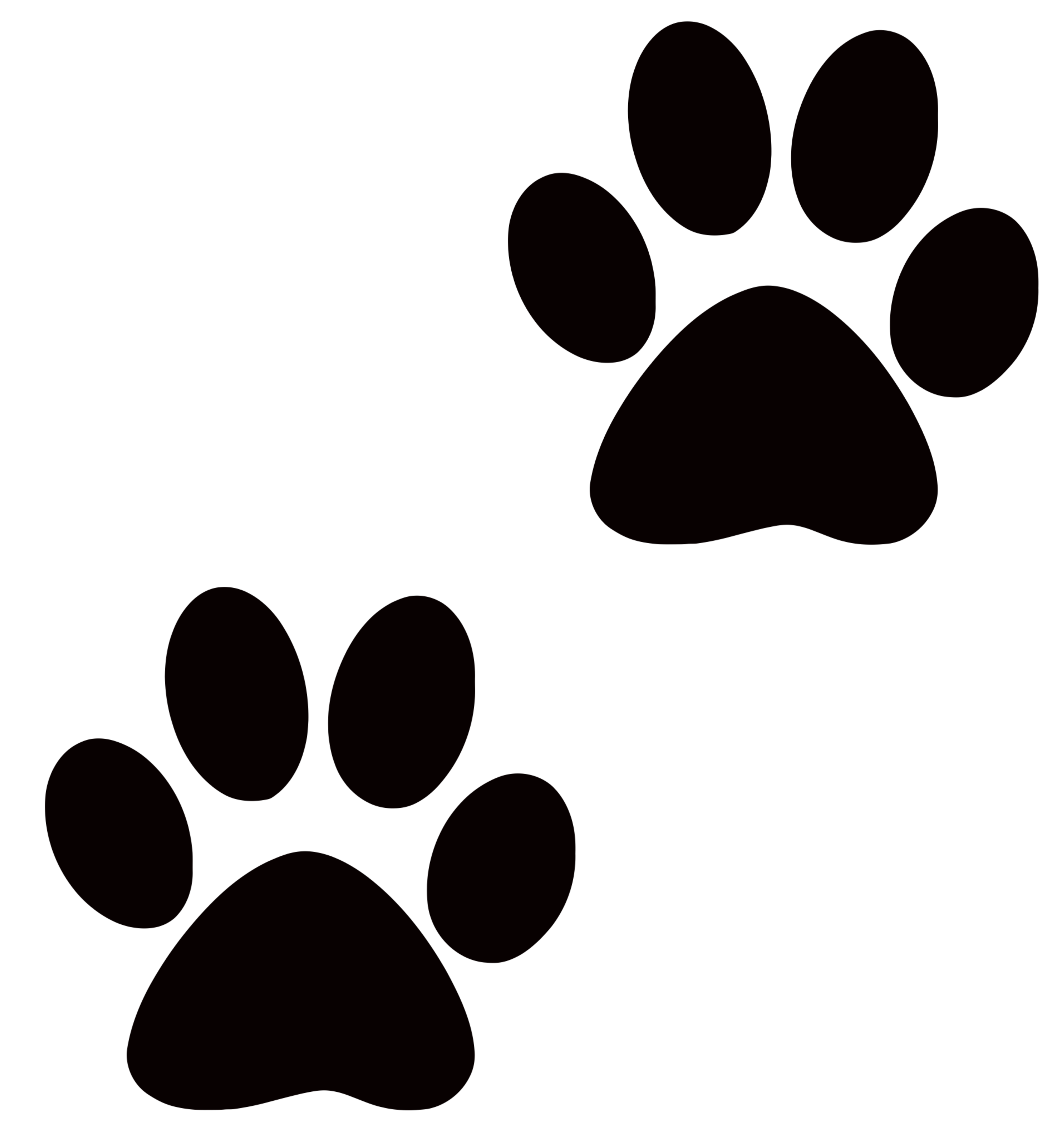 Dog Cat Paw Desktop Wallpaper Clip Art - Dog Paw Print - HD Wallpaper 