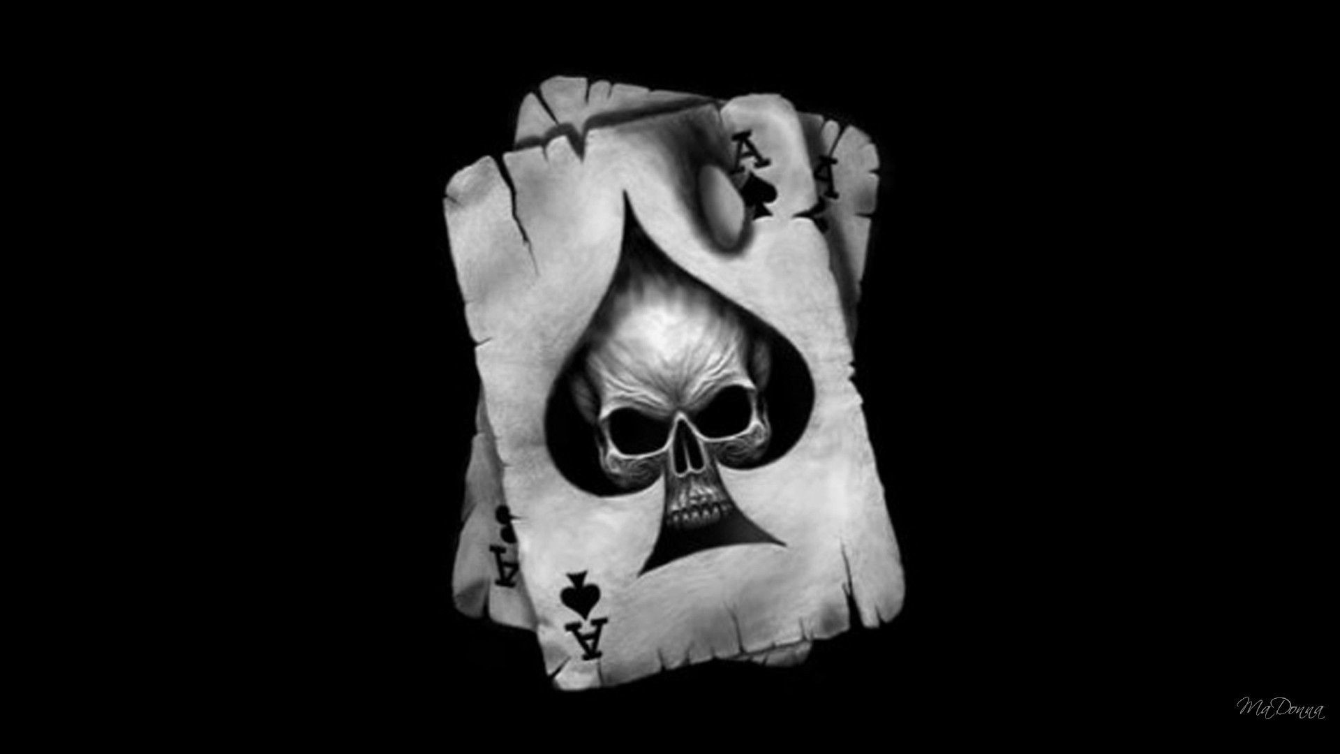 Cool Wallpaper Of Skull 
 Data-src - Skull Ace Of Spade - HD Wallpaper 