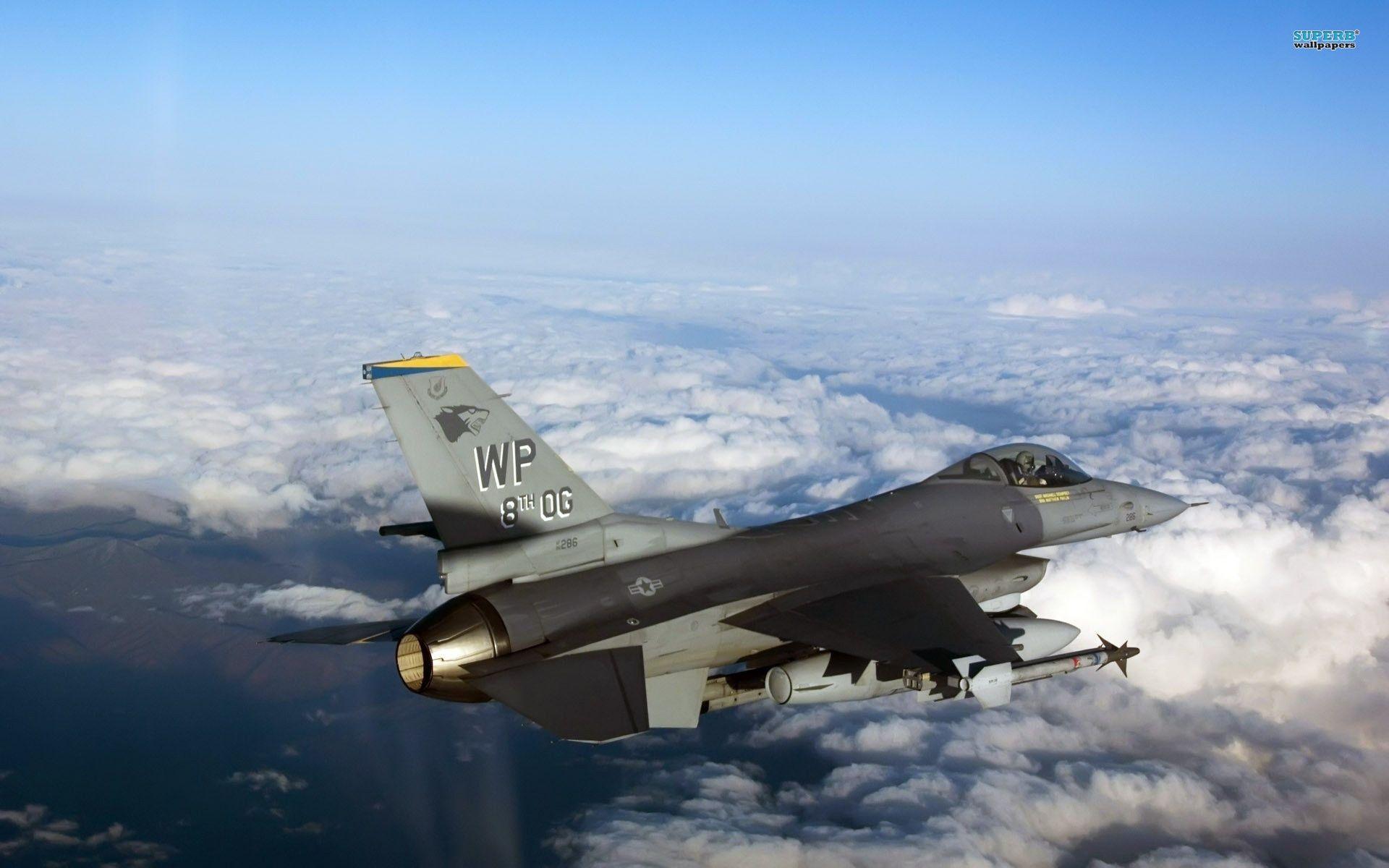 General Dynamics F 16 Fighting Falcon Back - HD Wallpaper 