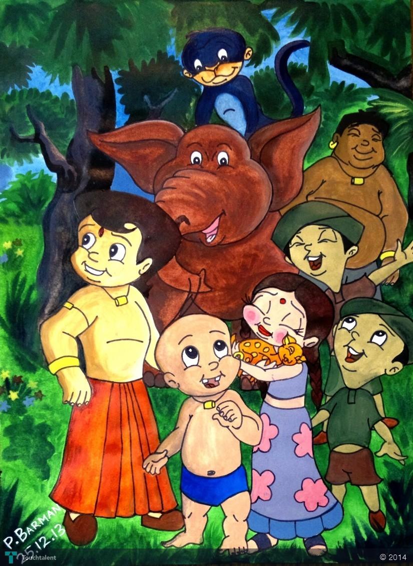 Chota Bheem And His Friends - HD Wallpaper 