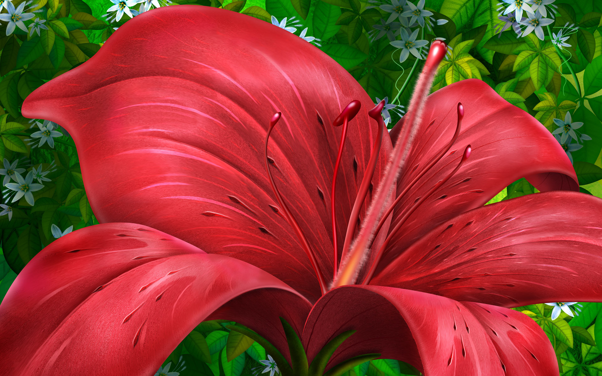 Big Flower Beautiful Hd - HD Wallpaper 