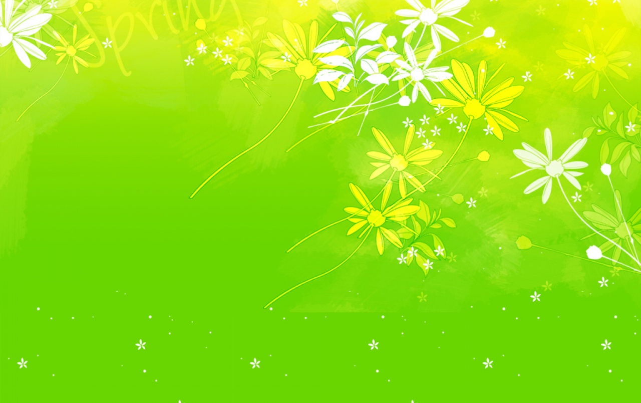 Spring Utopia Wallpapers - Yellow Green Wallpaper Hd - HD Wallpaper 