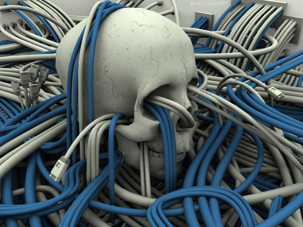 Download Hd Skull Desktop Wallpaper Id - Digital Death - HD Wallpaper 