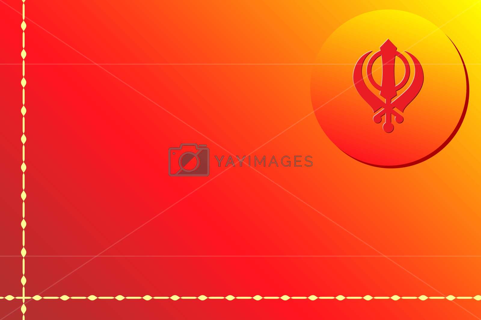 Ek Onkar, Khanda The Holy Motif By Ajay Shrivastava - Sikh - HD Wallpaper 