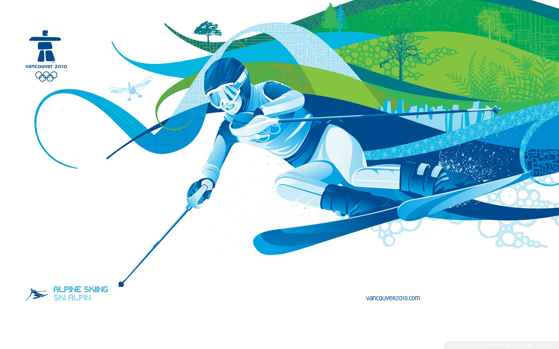 Vancouver 2010 Alpine Skiing - HD Wallpaper 