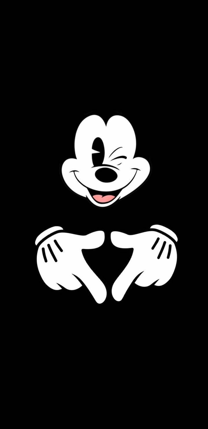 Black Mickey Mouse Wallpaper Hd - HD Wallpaper 