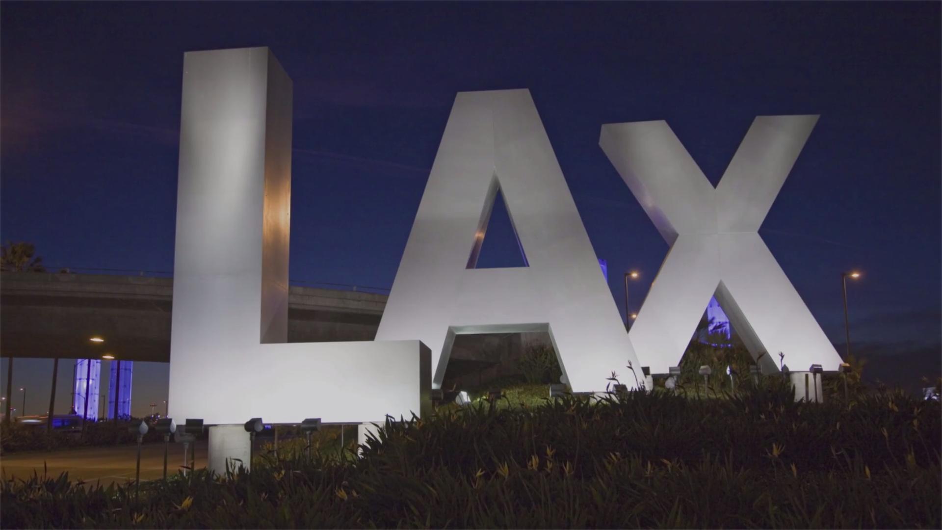 Lax Sign At Night - HD Wallpaper 