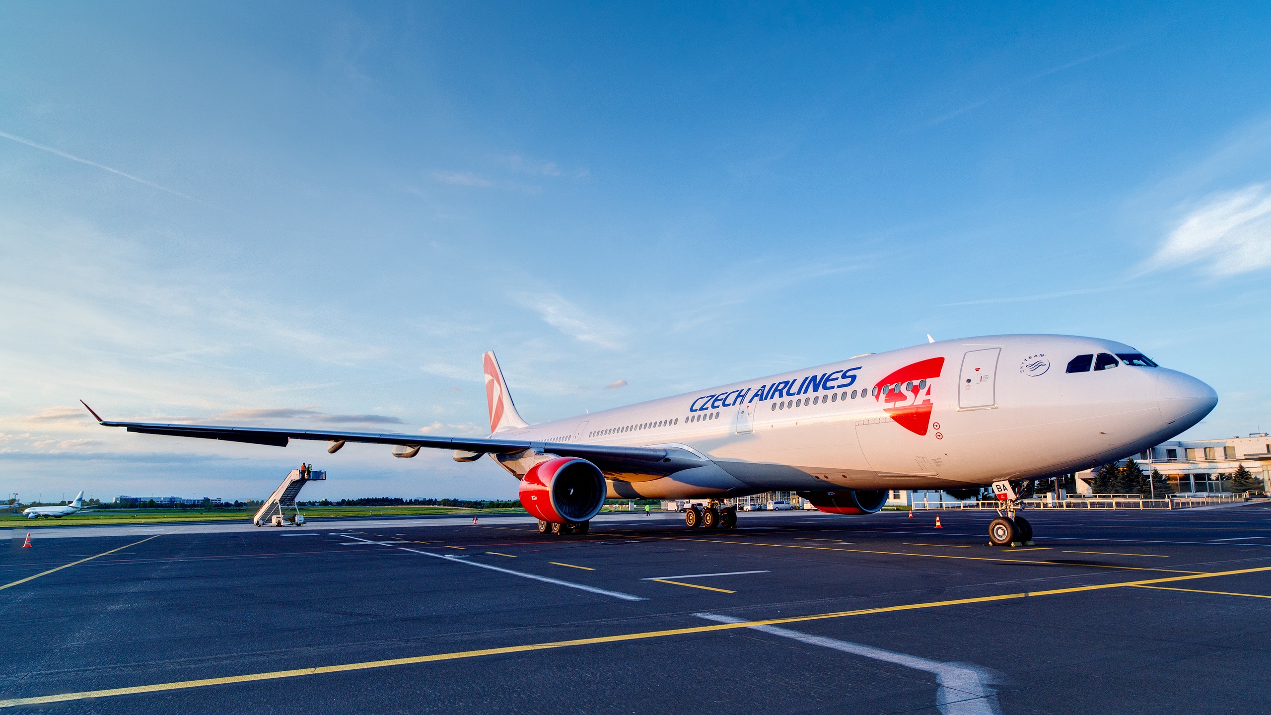 Wallpaper Airbus, A330, 300, Czech, Airlines - Czech Airlines Hd - HD Wallpaper 