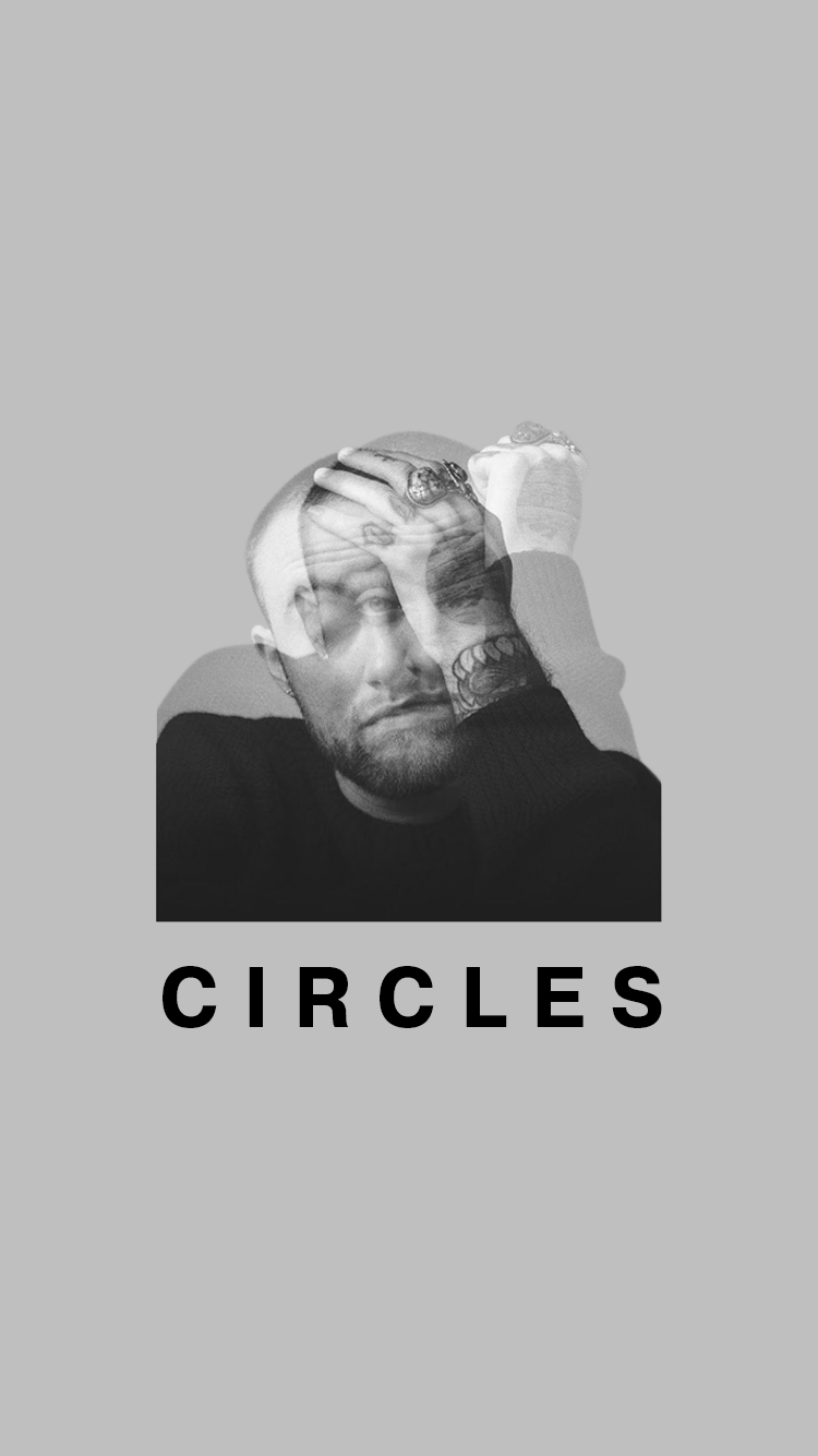Mac Miller Circles Album Cover Iphone - HD Wallpaper 