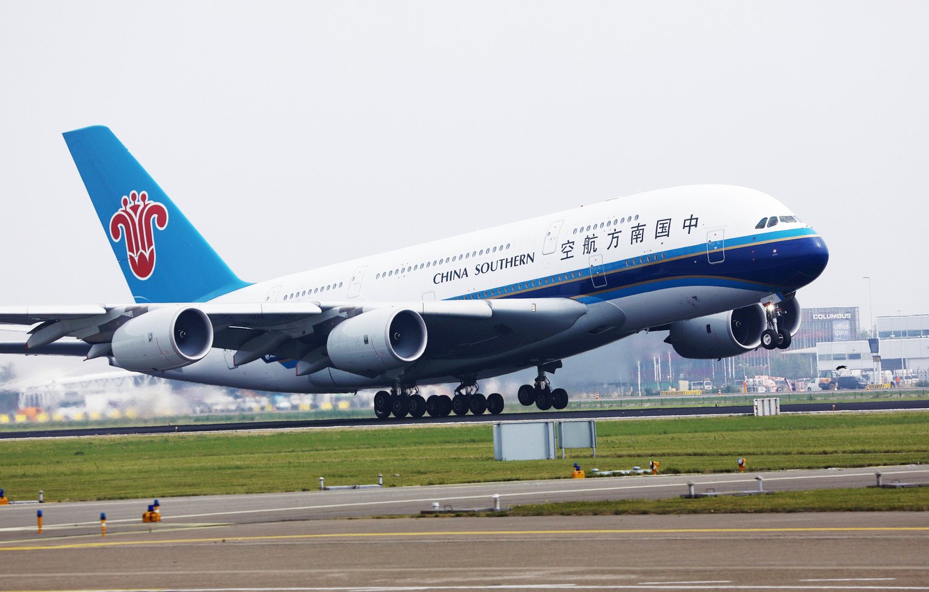 Photo Wallpaper The Plane, Photo, Airbus, Southern - Airbus A380 China Southern - HD Wallpaper 