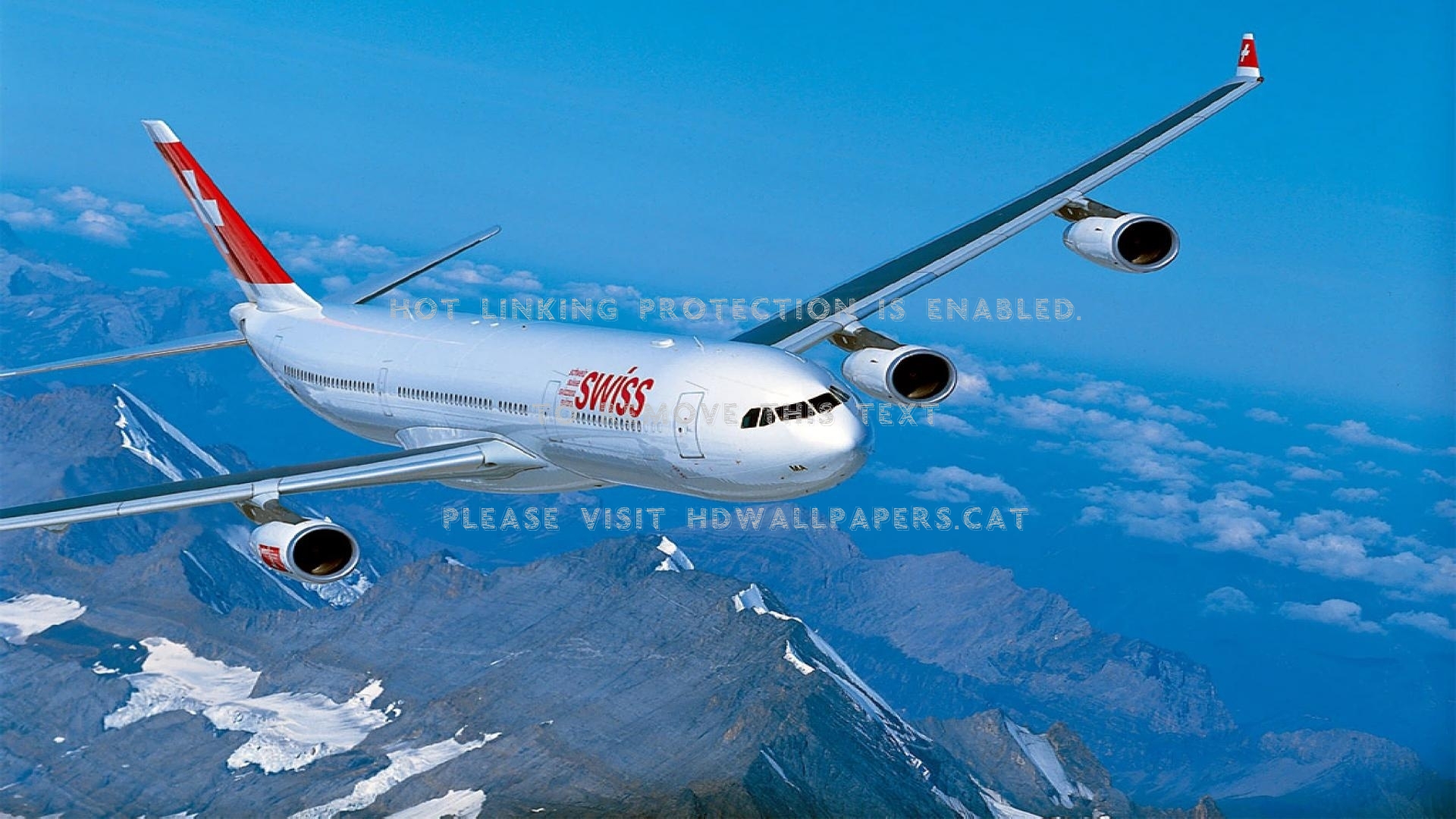 Swiss Airbus A340 Plane Transport Aircraft - Airbus A340 - HD Wallpaper 