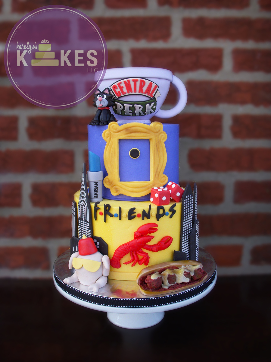 Friends Tv Show Kake I Was So Excited To Make My 3rd - Friends Tv Show Sheet Cake - HD Wallpaper 