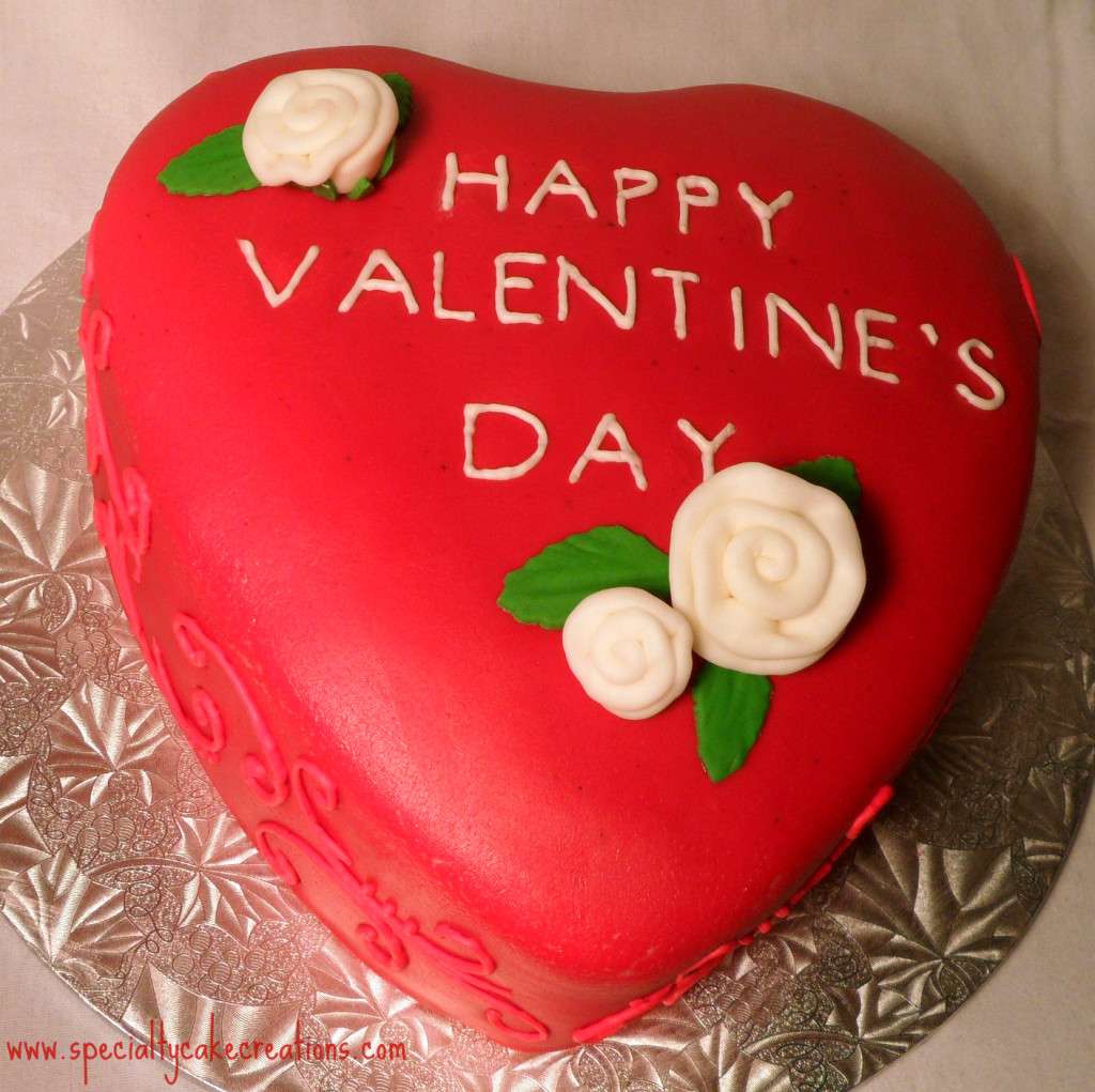 Happy Valentine Day Cake - HD Wallpaper 