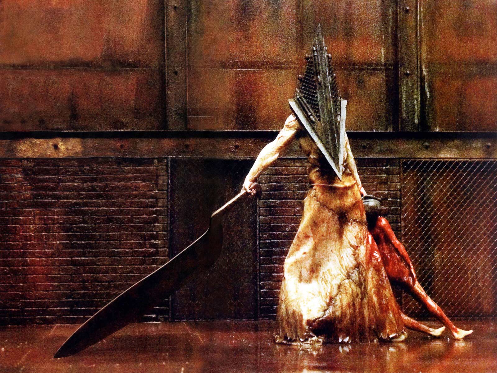 Silent Hill Wallpaper Pyramid Head Silent Hill Download - Cosplay Silent Hill Pyramid Head - HD Wallpaper 